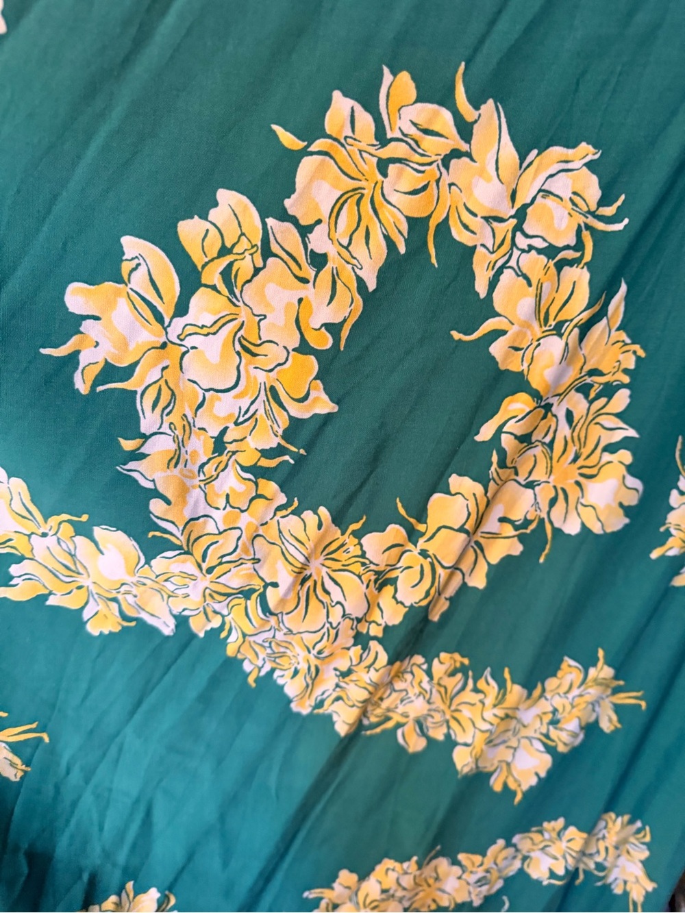 Trashy Diva Green Maxi Dress with Yellow Floral Print *Helena?* sz12 - Picture 2 of 6